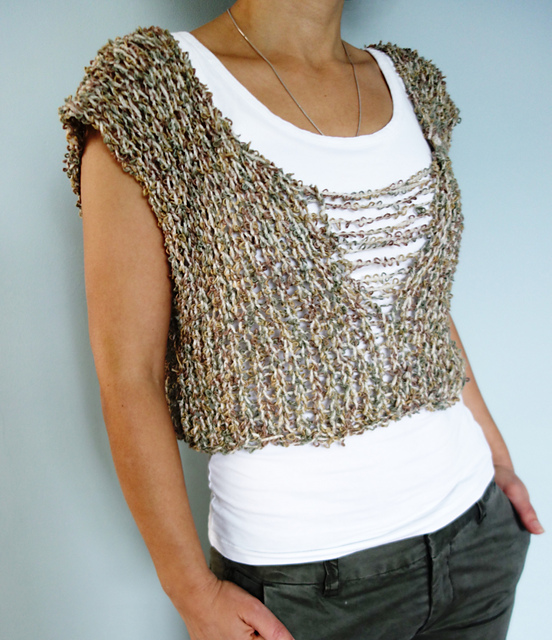 Loose Knit Shreded Camisole