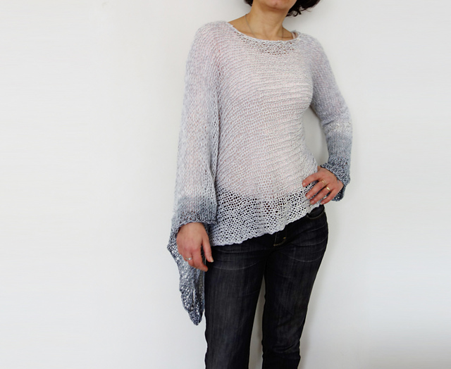 Ravelry: Stowe Asymmetrical Sweater pattern by Camelia Mit