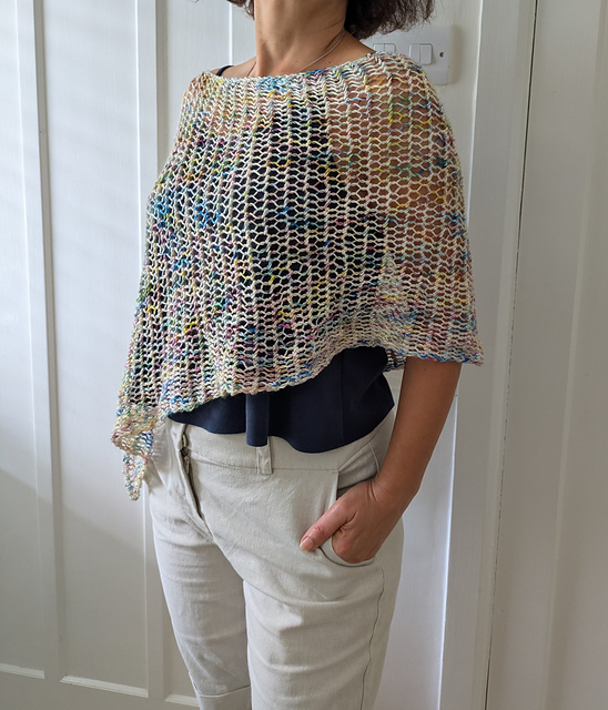 Honeycomb Lace Poncho