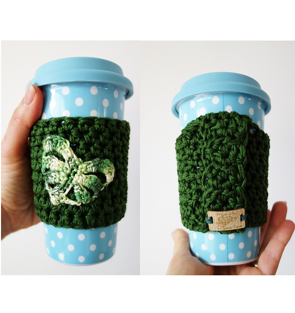 Monstera Applique Cup Cozy