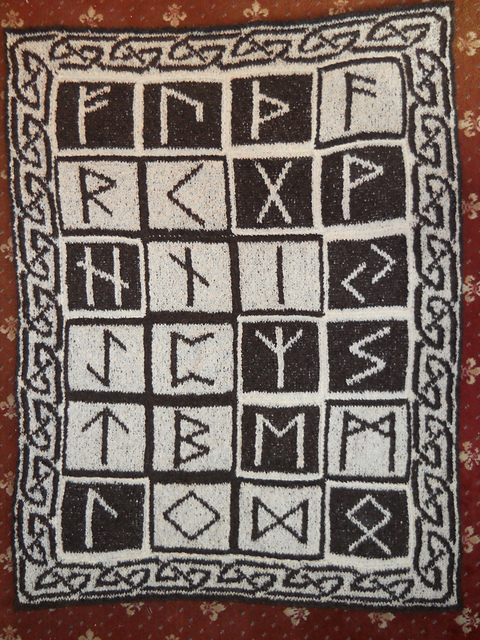 Elder Futhark Rune Blanket