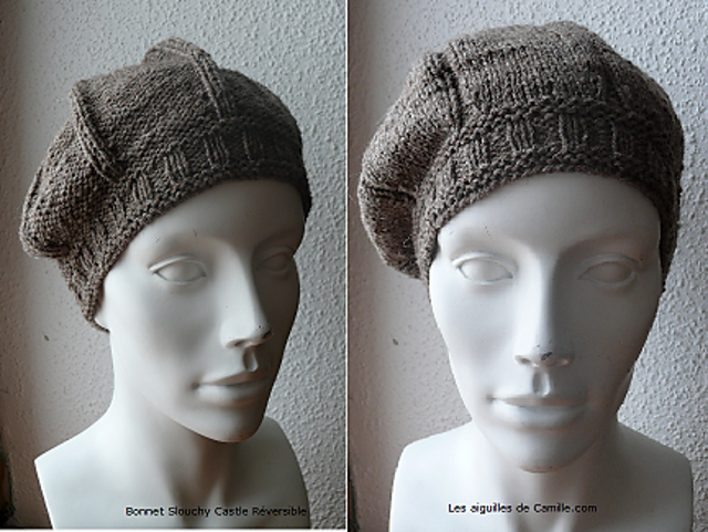 Reversible Slouchy Hat Castle
