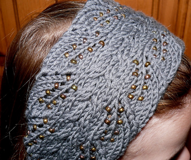 Leaves and Cables headband
