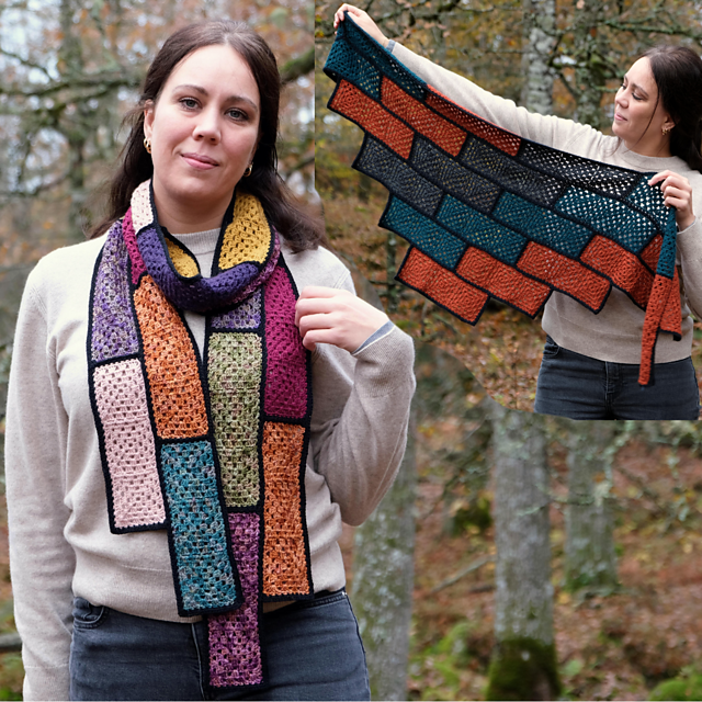 Granny Bricks Scarf and Shawl