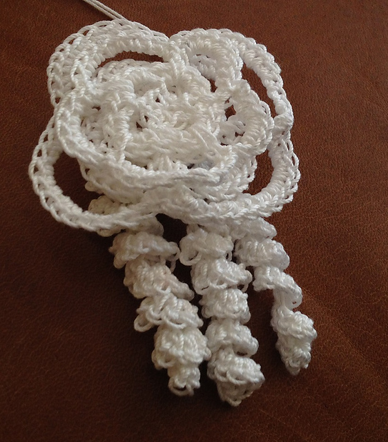 Layered Flower applique with optional spirals