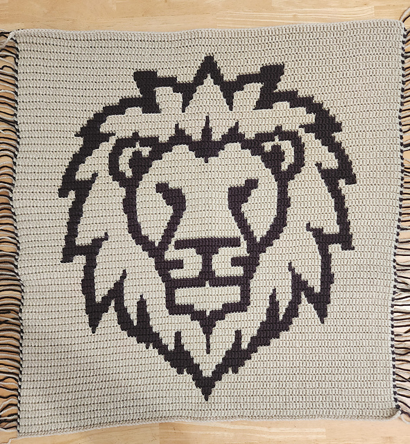 Mosaic Lion Wall Hanging
