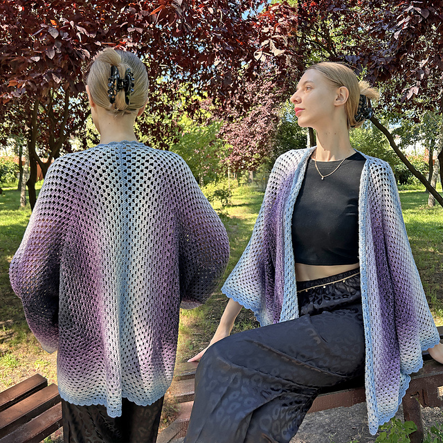 Ravelry: Granny Hexagon Cardigan pattern by Kseniia Semeliak