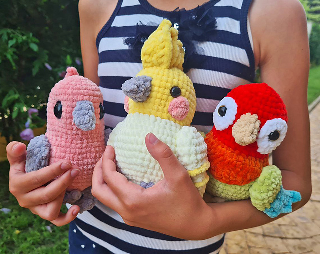 Ravelry: Low Sew Bird Pack pattern by Kseniia Semeliak