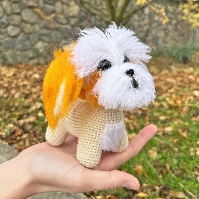 Ravelry: Small Shih-Tzu Dog pattern by Kseniia Semeliak