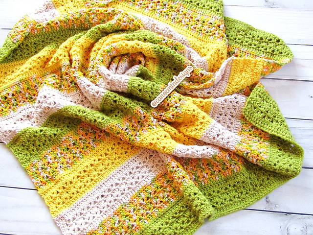 Striped Receiving Blanket