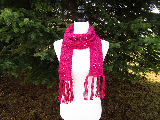 Spring Flowers Skinny Scarf