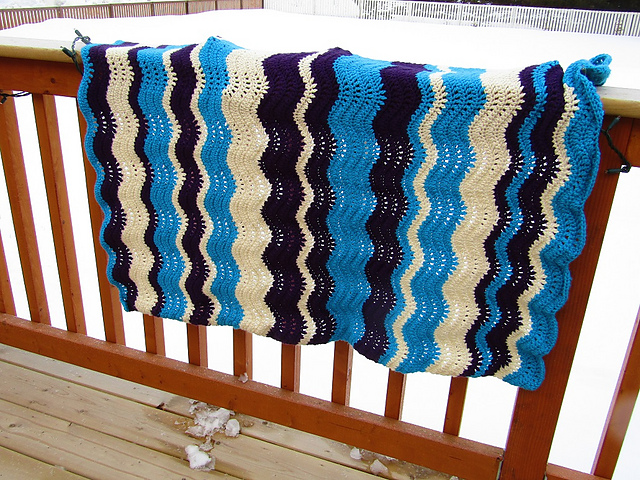 Random Stripe Baby Blanket