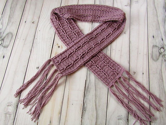 Unisex Cable Scarf