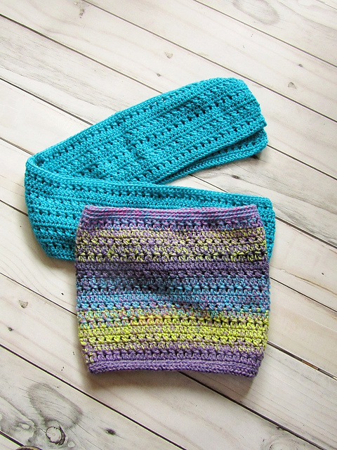 Double Crossed  Scarf & Cowl