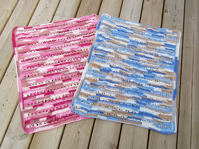 Ravelry: Variegated Baby Blanket Duo pattern by Canoe Mtn Designs