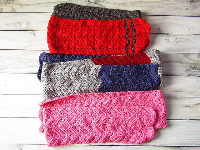 Unisex Chevron Scarf Set