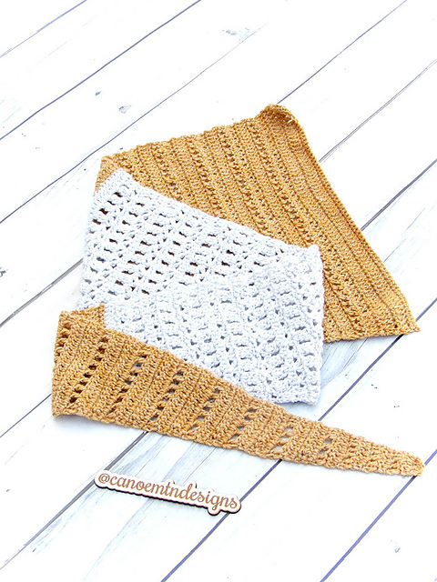 Denim Grace Triangle Scarf