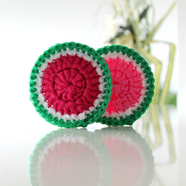 Watermelon scrubbie