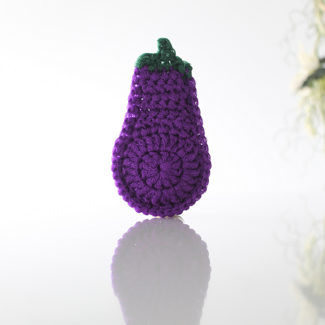 Eggplant scrubbie