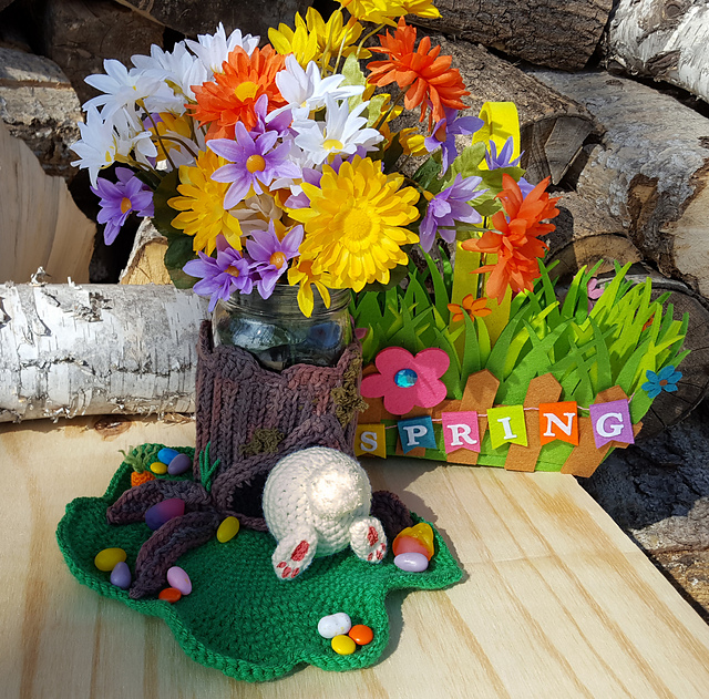 Bunny Bum Mason Jar Cozy