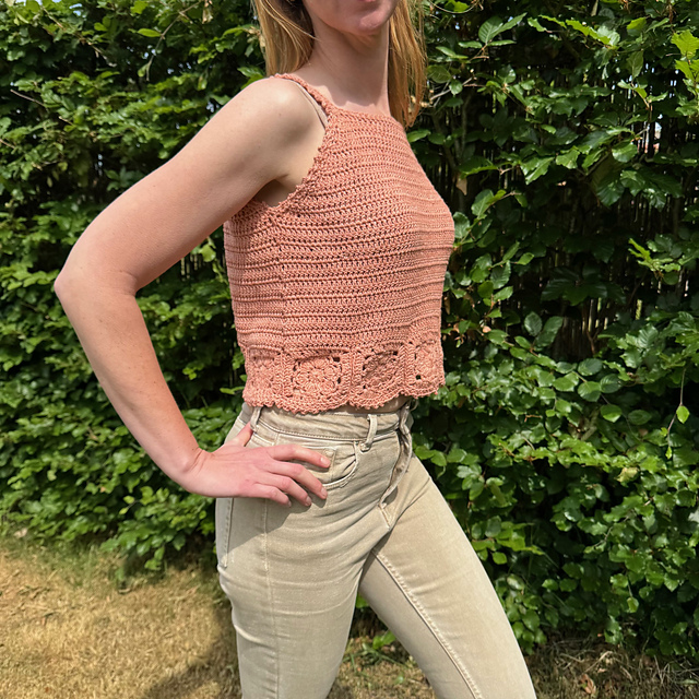 Granny Bloom Halter Top