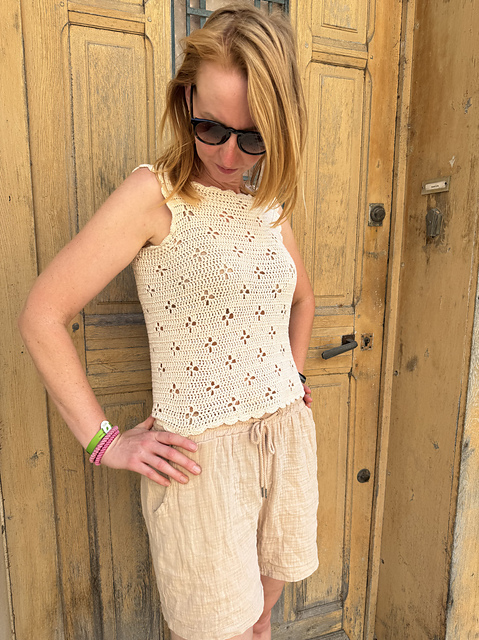 Floral Crochet Summer Lace Top