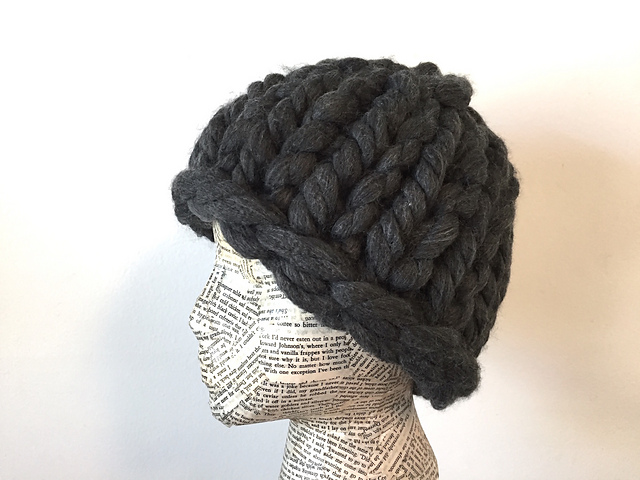 Crazy huge knit hat