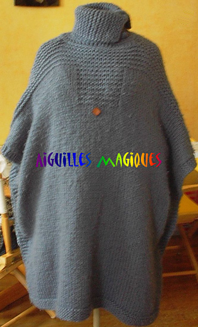 Poncho bleu