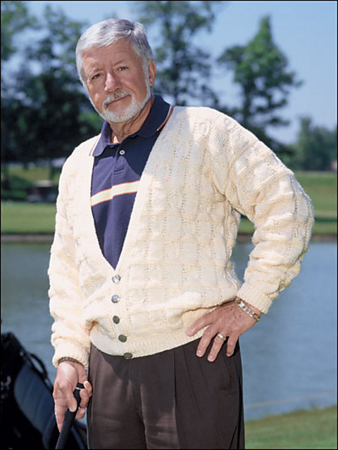 Textured Golf Cardigan EK00077