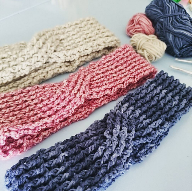 Crochet Rib Turban Headband