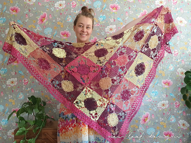Rustic Lace Square Shawl