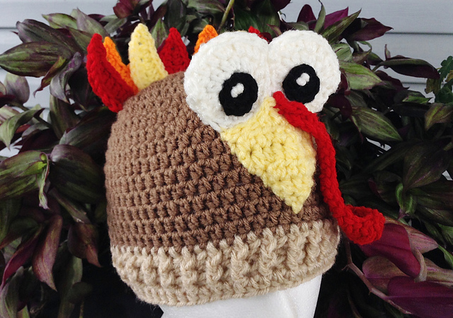 Tomas Turkey Crochet Beanie