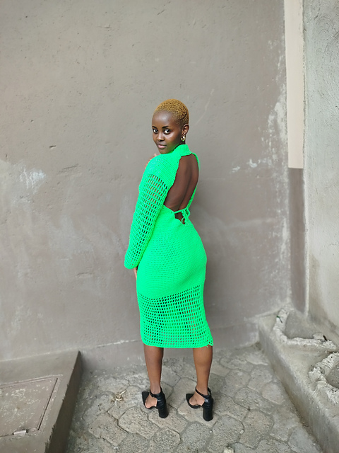 Green Goblin Crochet Dress