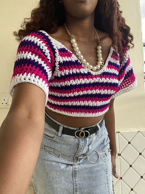 Lotus Crochet Flower Top