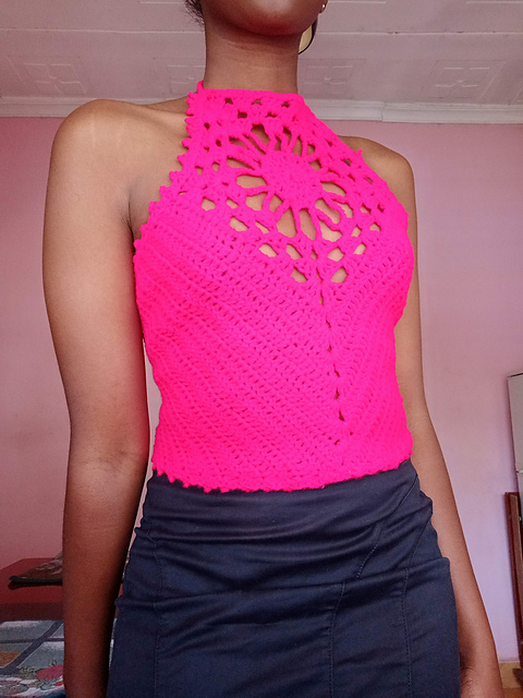 Flower Flare Halter top