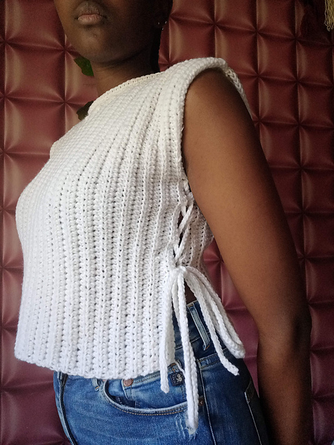 Ribbed vest top