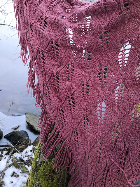 Winterleaf shawl