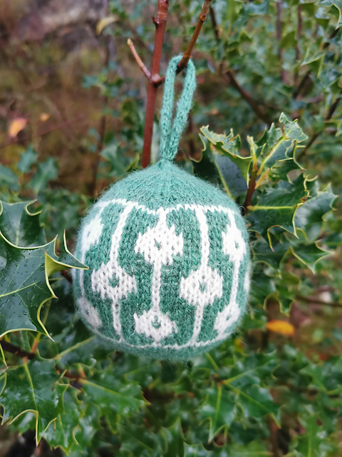 Dotted Line Christmas Ornament