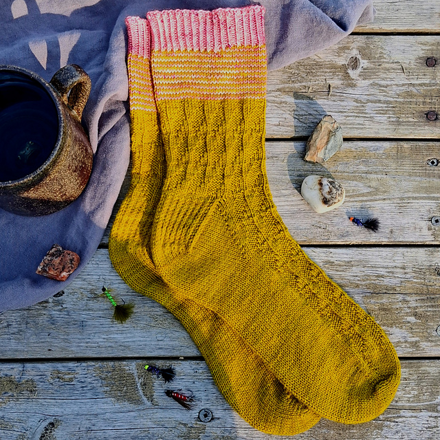 Fly Fishing Socks Cuff Down