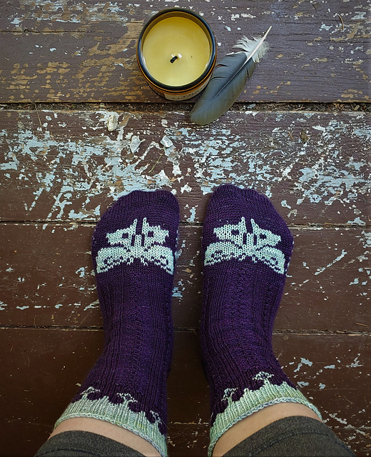 Luna Moth Socks