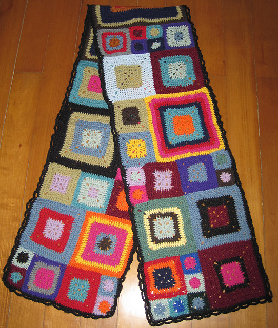 Granny Square Scarf