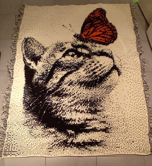 Overlay Mosaic "KITTY AND BUTTERFLY (smaller)"