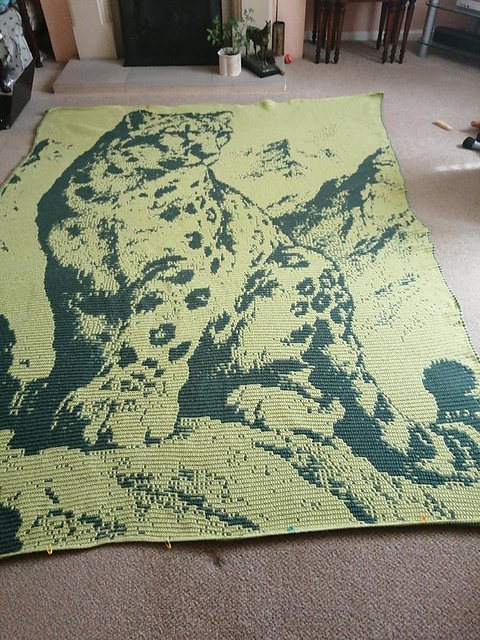 Overlay Mosaic "SNOW LEOPARD"