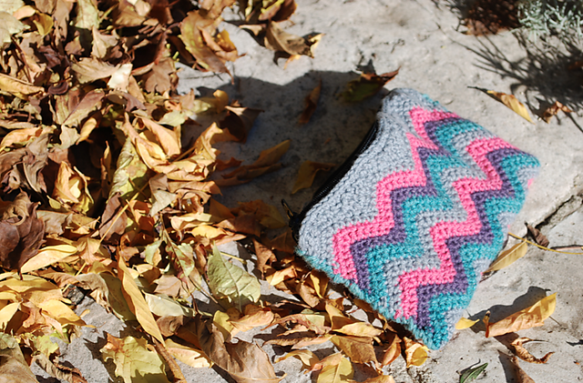 Pochette au point chevron