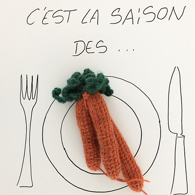 Carottes au crochet