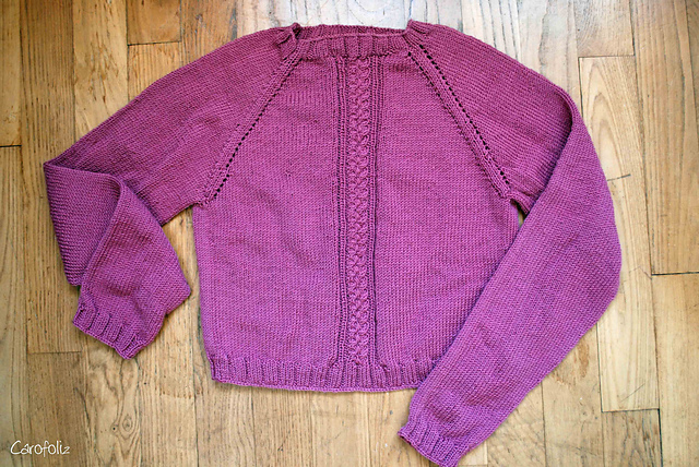 Pull à torsade tressée