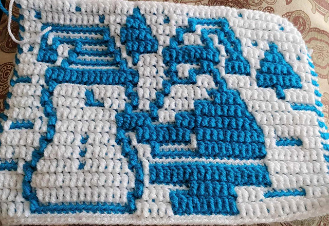 Mosaic Christmas Gnome Making Snowman