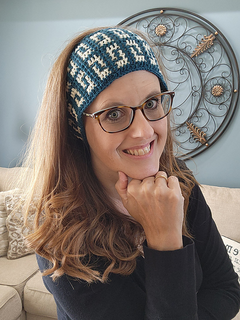 Illusions Mosaic Crochet Headband
