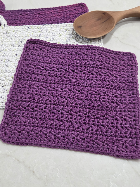 Garden Rows Dishcloth