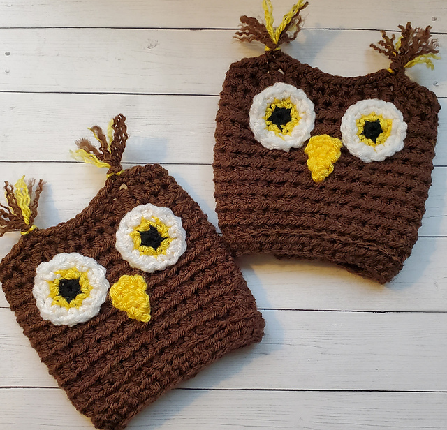 Peek-a-boo Owl boot cuffs